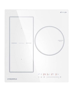 Индукционная варочная поверхность MAUNFELD CVI453SBWH Inverter, конфорок: 3 шт., стеклокерамика, независимая, белый Maunfeld