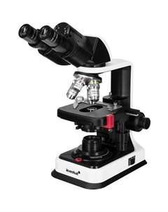 Микроскоп 450B, световой/оптический/биологический, 40-1000x, на 4 объектива, белый/черный Levenhuk