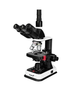 Микроскоп 450T, световой/оптический/биологический, 40-1000x, на 4 объектива, белый/черный Levenhuk