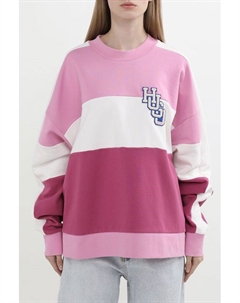 Свитшот хлопковый с принтом Hugo blue