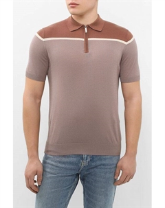 Поло хлопковое в полоску Cudgi