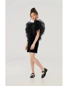 Платье нарядное бархатное с пышными воланами Choupette