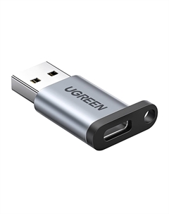 Переходник Ugreen USB-A 3.0-USB-C 3.1, серый