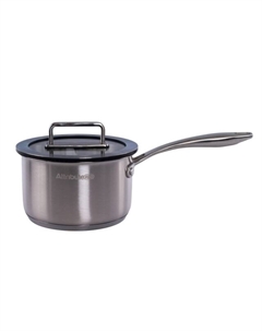 Ковш Argento 1,8л 16см нерж.сталь c крышкой индукция Attribute