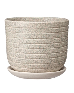 Горшок с поддоном Пряности 1,6л керамика белый бук Нет марки