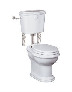 Напольный унитаз Impero 20794 с низким бачком, крышка с микролифтом, белый Migliore