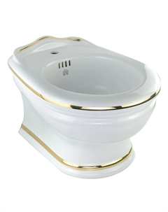 Биде подвесное Milady 20864 белое, золото Migliore