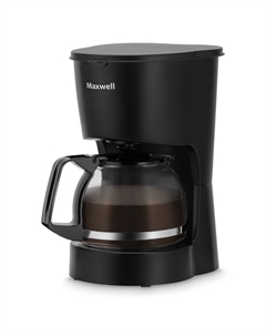 Кофеварка капельная Maxwell MW-1657 BK, 600 Вт, кофе молотый, 600 мл/600 мл, черный (MW-1657 BK)