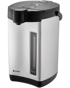 Термопот VITEK VT-1186 5л. 1.43 кВт, металл/пластик, серебристый/черный ( VT-1186) Vitek