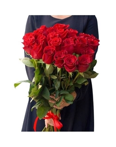 Букет из 19 красных роз, Эквадор 60 см Пять цветов
