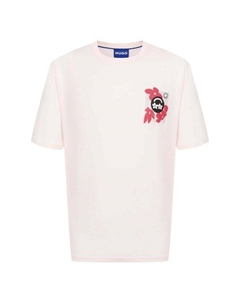 Хлопковая футболка Hugo blue