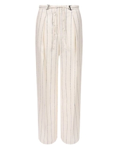 Брюки изо льна и вискозы Boss