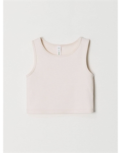 Укороченный топ в рубчик для девочек Sela