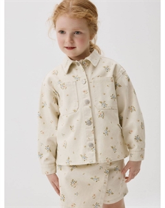 Джинсовая рубашка с принтом для девочек Sela