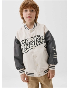 Бомбер в стиле преппи детский Sela