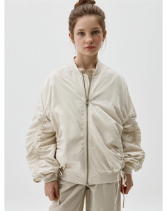 Бомбер оверсайз с драпировкой для девочек Sela