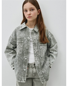 Джинсовая рубашка оверсайз для девочек Sela