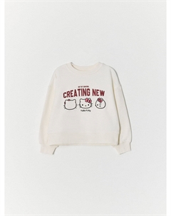 Свитшот оверсайз с принтом Hello Kitty для девочек Sela