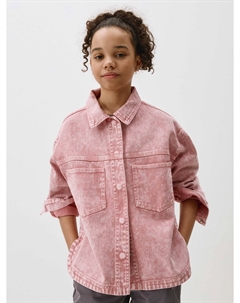 Джинсовая рубашка оверсайз для девочек Sela