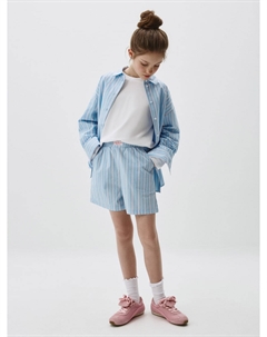 Хлопковые шорты в полоску для девочек Sela