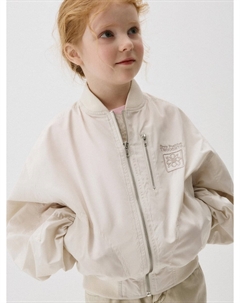 Бомбер оверсайз с принтом на спине для девочек Sela