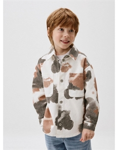 Джинсовая рубашка с принтом для мальчиков Sela