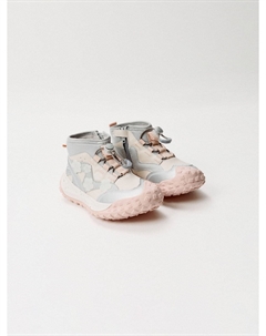 Демисезонные ботинки из комбинированной кожи для девочек Sela