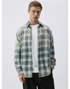 Рубашка в клетку из фланели Sela