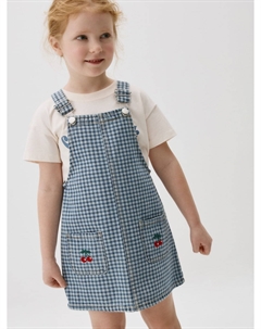 Джинсовый сарафан с вышивкой для девочек Sela