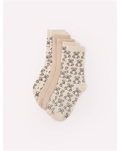 Набор высоких носков с рисунком (3 пары в комплекте) Zolla