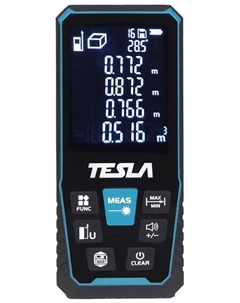 Дальномер лазерный DL50, дальность 50 метров, точность ±2мм Tesla