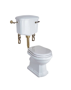 Напольный унитаз Bella 20620 с низким бачком, крышка с микролифтом, белый Migliore