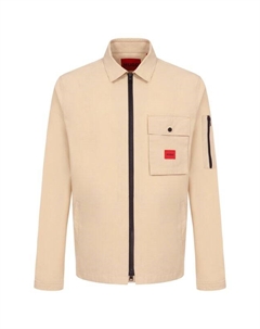 Хлопковая куртка-рубашка Hugo