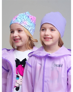 Шапка трикотажная для девочек, 2 шт в комплекте Playtoday kids