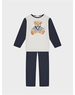 Темно-синяя пижама с принтом "1St Class" Story loris