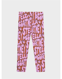 Леггинсы со сплошным лого Stella mccartney