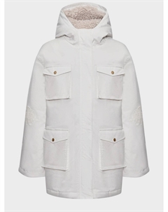 Куртка-парка с кружевными аппликациями Ermanno scervino