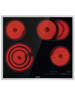 Электрическая варочная поверхность Gorenje ECS646BXE, конфорок: 4 шт., стеклокерамика, независимая, черный