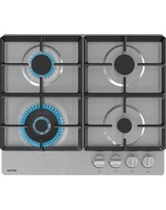 Газовая варочная панель Gorenje GW641XHF, 4 конфорки, нержавеющая сталь, серебристый