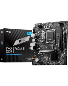 Материнская плата MSI PRO B760M-E DDR4 (LGA1700, mATX) Msi