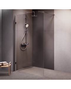 Душевая перегородка X-Joy W94UWI-120-F1-MTE 120x195, фурнитура хром, стекло прозрачное Am.pm.