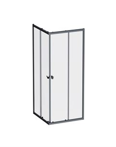 Душевой уголок Sunny W87G-403-8080-BT 80x80 см, черный матовый Am.pm.