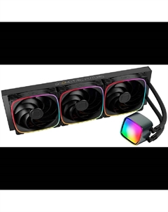 Жидкостное охлаждение Eskimo Pro 420 Black для Socket 115x/2066/2011/2011-3/1200/1700/1851/AM5/AM4/AM3/AM3+/FM1, 3x140 мм, ARGB, черный (1C253B0421000) Geometric future