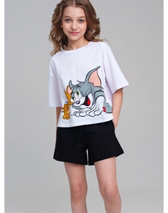 Комплект трикотажный фуфайка футболка шорты Playtoday