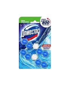 Блок для очищения унитаза POWER 5 СВЕЖЕСТЬ ОКЕАНА Дуо Domestos