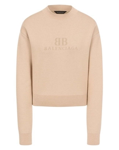 Пуловер из шерсти и хлопка Balenciaga