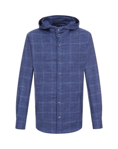 Рубашка из шерсти и шелка Kiton