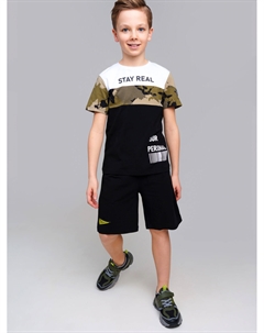 Комплект трикотажный для мальчиков: фуфайка (футболка), шорты Playtoday tween