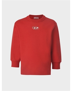 Свитшот с лого, красный Diesel