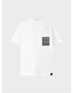 Футболка с карманом и текстовым принтом Aspesi